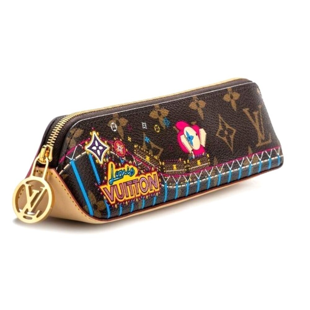 LOUIS VUITTON Roller Coaster Elizabeth Pencil Pouch Sunglass Eyeglass Case Bag